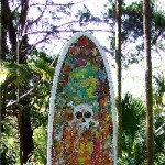Skull Surfboard front-Mick Ward